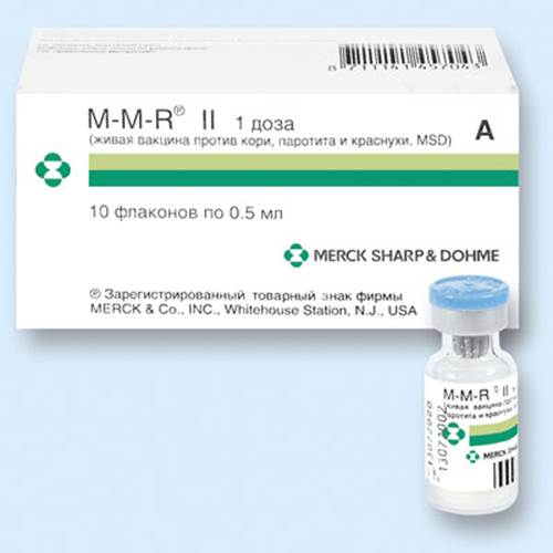 Американский препарат MMR–II (Measles Mumps-Rubella).