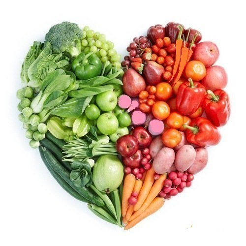 овощи фрукты в виде сердечка